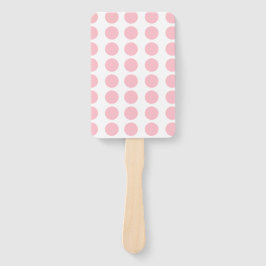 Pink Polka Dots Design Fächer