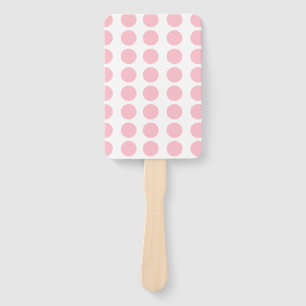 Pink Polka Dots Design Fächer