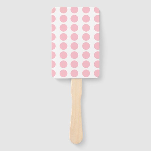 Pink Polka Dots Design Fächer (Vorderseite)