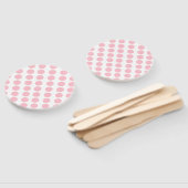 Pink Polka Dots Design Fächer (Non-assembled)