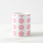 Pink Polka Dots Design Kaffeetasse (Mittel)