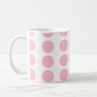 Pink Polka Dots Design Kaffeetasse