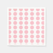 Pink Polka Dots Design Serviette (Vorderseite)