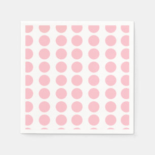 Pink Polka Dots Design Serviette