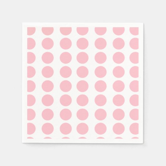 Pink Polka Dots Design Serviette (Vorderseite)