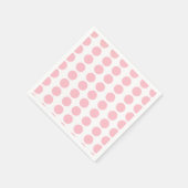 Pink Polka Dots Design Serviette (Ecke)
