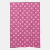 Pink Polka dots Fuchsia Küchentuch (Vertikal)