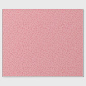 Pink Polka Dots Geschenkpapier (Flach)