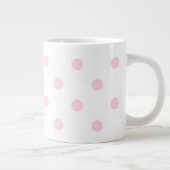 Pink Polka Dots Jumbo-Tasse (Rechts)