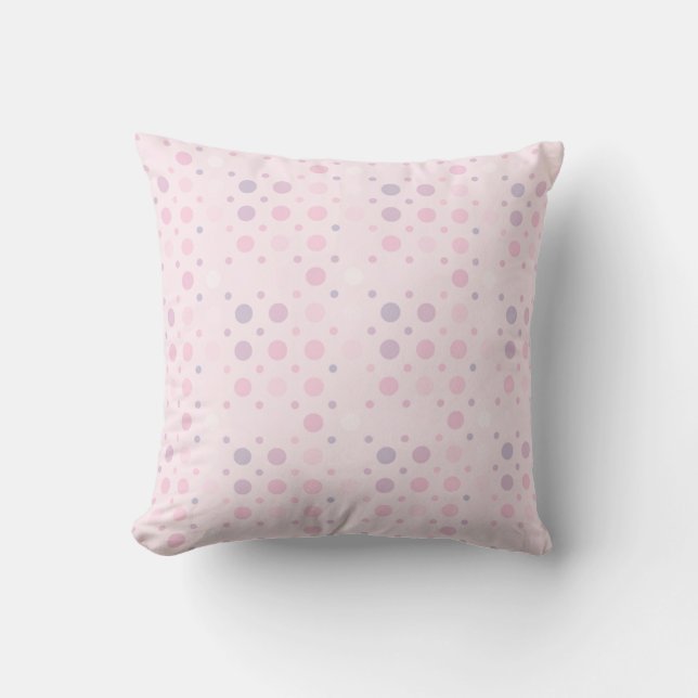 Pink Polka Dots Kissen (Vorderseite)