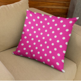Pink Polka Dots Kissen