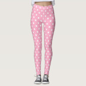 Pink Polka Dots Leggings (Vorderseite)