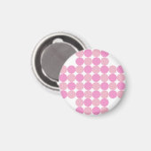 Pink Polka Dots Magnet (Vorderseite/Rückseite)