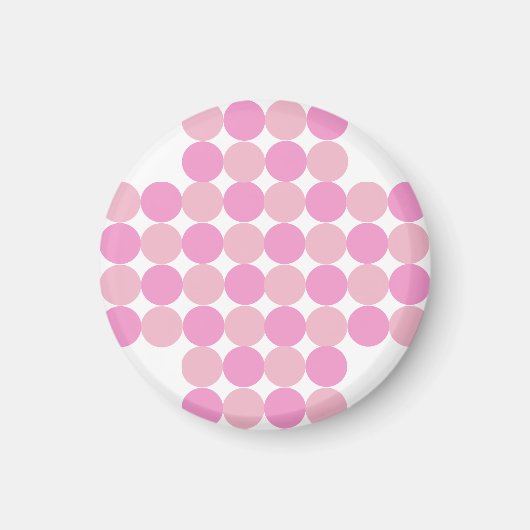 Pink Polka Dots Magnet (Vorne)