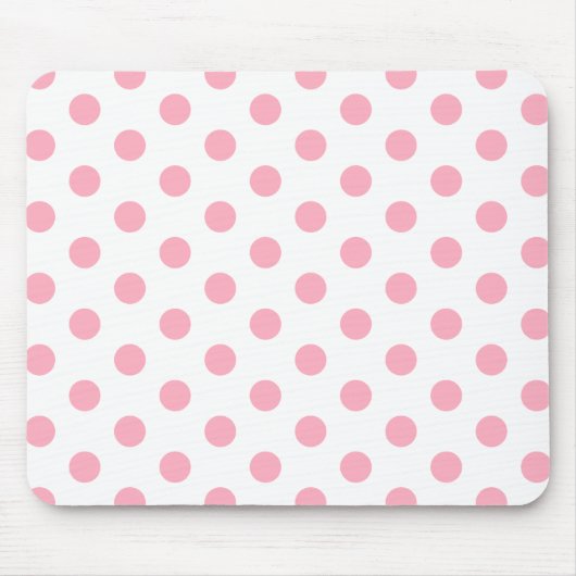 Pink Polka Dots Mousepad (Vorne)