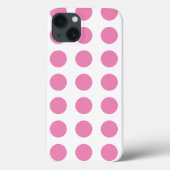 Pink Polka Dots Muster Case-Mate iPhone Hülle (Rückseite)