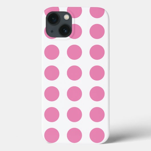 Pink Polka Dots Muster Case-Mate iPhone Hülle (Rückseite)