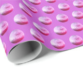 Pink Polka Dots Muster Hinzufügen von Namen oder T Geschenkpapier (Rolleneckpunkt)