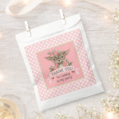 Pink Polka Dots Niedlich Deer Birthday Party for G Geschenktütchen (Ausgeschnitten)