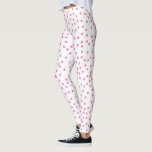Pink Polka Dots Niedlich & Preppy Leggings<br><div class="desc">Dieses Design zeichnet sich durch ein zufälliges Muster kleiner Polka-Punkte aus! Weitere Farbschemata sowie Koordinaten sind in diesem Design verfügbar. Kontaktieren Sie uns,  wenn Sie dieses Design für ein bestimmtes Produkt! Vielen Dank,  dass Sie ein DoodleLulu von 2. Juni Bugs Design gesehen haben!</div>