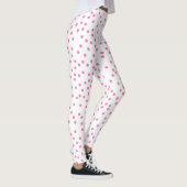 Pink Polka Dots Niedlich & Preppy Leggings (Rechts)