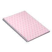 Pink Polka Dots Notebook Notizblock (Rechte Seite)
