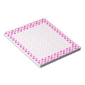 Pink Polka Dots Notizblock (angewinkelt)