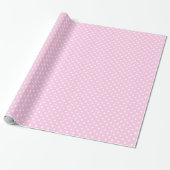 Pink Polka Dots Party Wrapping Paper Geschenkpapier (Ungerollt)