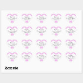 Pink Polka Dots, Polka Dot Pattern, Dots, Hochzeit Herz-Aufkleber (Blatt)