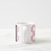 Pink Polka Dots, Polka Dot Pattern, Ihr Name Espressotasse (Rückseite)