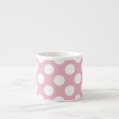 Pink Polka Dots, Polka Dot Pattern, Ihr Name Espressotasse (Vorderseite)