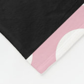 Pink Polka Dots, Polka Dot Pattern, Ihr Name Fleecedecke (Ecke)