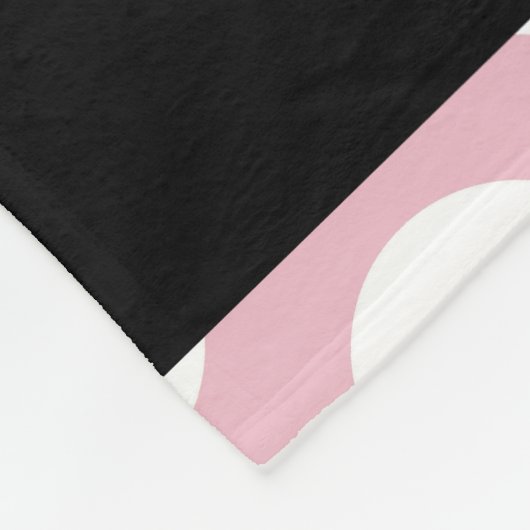 Pink Polka Dots, Polka Dot Pattern, Ihr Name Fleecedecke (Ecke)