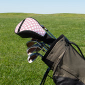Pink Polka Dots, Polka Dot Pattern, Ihr Name Golf Headcover (In SItu)