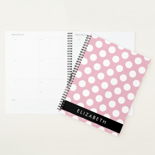 Pink Polka Dots, Polka Dot Pattern, Ihr Name Planer (Anzeige)