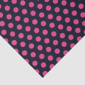 Pink Polka Dots Seidenpapier (Detail)