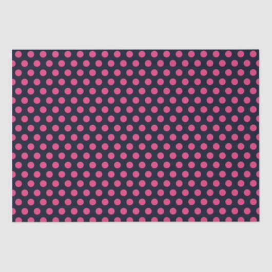 Pink Polka Dots Seidenpapier (Vorderseite)