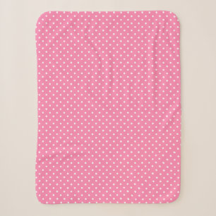 Pink Polka Dots Sherpa Blanket Sherpadecke