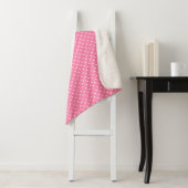 Pink Polka Dots Sherpa Blanket Sherpadecke (Beispiel)