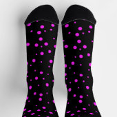 Pink Polka Dots Socken (Oben)