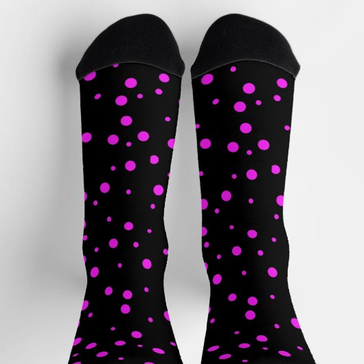 Pink Polka Dots Socken (Oben)