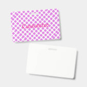 Pink polka dots Thunder_Cove Ausweis (Vorder- & Rückseite)
