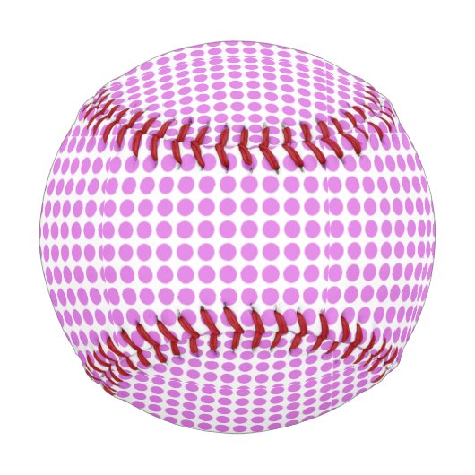 Pink Polka dots Thunder_Cove Baseball (Vorderseite)