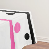 Pink Polka Dots Tischdecke (Beispiel)