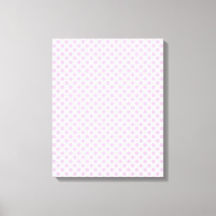 Pink Polka Dots with Customizable Background Leinwanddruck