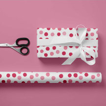 Pink Polka Dots Wrapping Paper
