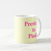 Pink Polka gepunktetes Schweine Kaffeetasse (VorderseiteRechts)