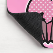 Pink Polka Mousepad (Ecke)