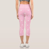 Pink Polka Parade Capri Leggings (Rückseite)