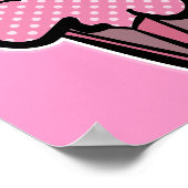Pink Polka Poster (Ecke)
